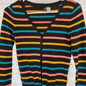 H&M summer colors V neck cardigan
